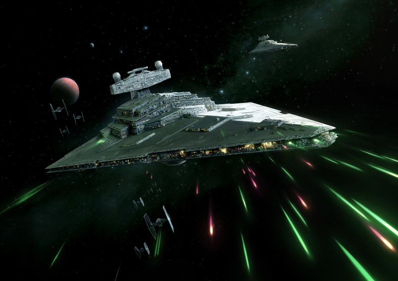 Illustration for article titled Star Wars Space Battle Has No Chill